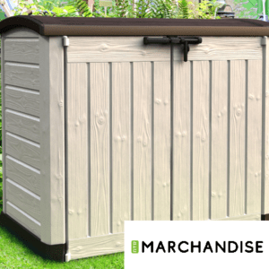 Coffre de Rangement Résine - Avec Vérins - Toit courbé - 2 Tailles