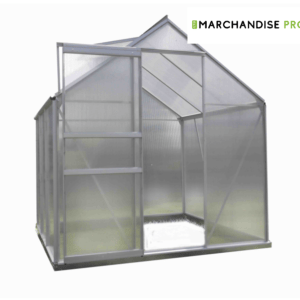 Serre de Jardin Polycarbonate - Aluminium Naturel - 3 Tailles