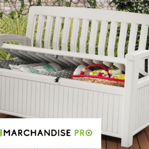 Banc Coffre 227 L - Résine - Blanc