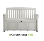 Banc Coffre 227 L - Résine - Blanc – Image 2