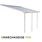 Pergola - BLANC - Aluminium & Polycarbonate -Largeur 3m (8 Tailles) – Image 2