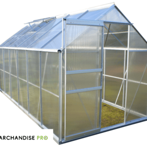 Serre de Jardin Polycarbonate - 2 Tailles - Aluminium NATUREL