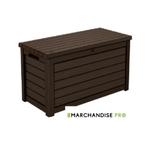 Coffre de Rangement en Résine - 623 L - MARRON