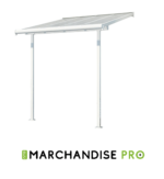 Pergola en Aluminium & Polycarbonate - 2x2 - BLANC