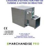 Caisson moteur 5000/8000 m3/h 400° tri