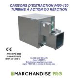 Caisson moteur 5000/8000 m3/h 400° tri