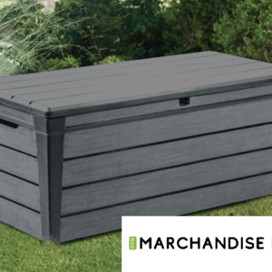 Coffret en Résine - 455 L - GRIS BROSSE