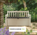 Banc Coffre 265 L - Résine - Beige