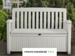 Banc Coffre 227 L - Résine - Blanc – Image 3