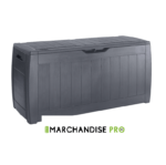 Coffre en Résine - 270 L - GRIS ANTHRACITE