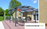 Carport Aluminium & Polycarbonate - 3,62 x 5,02m - GRIS – Image 4