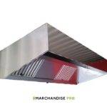 Hotte inox cubique 2500x1200mm