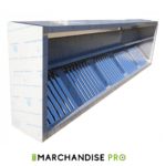 Hotte monobloc - De 3m à 6m rectangulaire (13 Tailles)