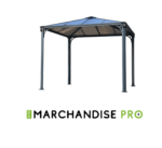 Tonnelle de Jardin - Aluminium & Polycarbonate Couv'Terrasse - 3x3