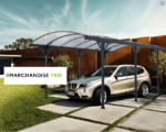 Carport en Aluminium & Polycarbonate - 5,08 x 3,02m - Gris – Image 3