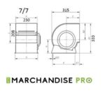 Moteur Escargot 1500 m3/h 7/7 compatible toutes hottes – Image 2