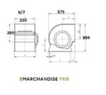 Moteur Escargot 2900 m3/h 9/7 (petit "99") - Nicotra – Image 2