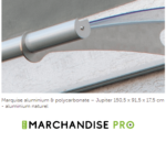 Marquise Aluminium & Polycarbonate - 150,5 x 91,5 x 17,5cm – Image 3