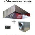 Lot : Hotte (1 à 3m) + Caisson moteur déporté + Variateur