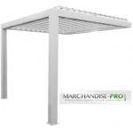 Pergola Bioclimatique Aluminium Standard Adossée Blanche Ou Grise