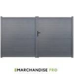 Portail Battant Aluminium 3,50m - Modèle MODERNA
