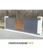 Portail coulissant Barreaudé Aluminium 4,08m - Modèle MODERNA – Image 3