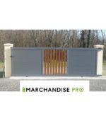 Portail coulissant Barreaudé Aluminium 4,08m - Modèle MODERNA – Image 4