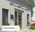 Auvent Anthracite - 136,5 x 86 x 30cm - Aluminium & Polycarbonate – Image 5