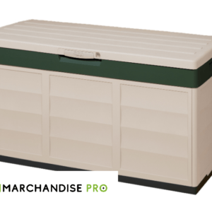 Coffre en Résine Transportable - Beige & Vert