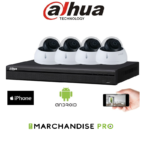 Kit Vidéosurveillance DAHUA 4 dômes 2MP