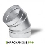 Raccord d'angle métal 45°C - Ø160 mm