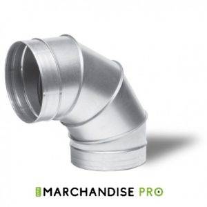 Raccord d'angle Coude métal 90°C - Ø150 mm