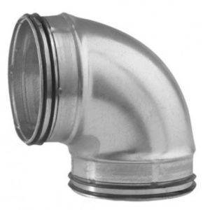 Coude 90° acier galva joint