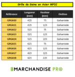 Grille de Gaine Galva MP02 - ACIER - 9 Tailles – Image 2