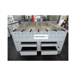 Rôtissoire à Charbon de Bois - Grilles Rotatives