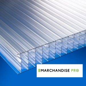 Plaque Alvéolaire Polycarbonate - 7 Parois - Incolore - 16 mm