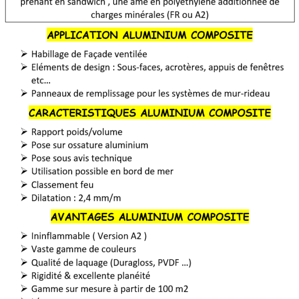 panneau alu composite Dibond Alupanel
