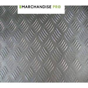 Plaque Alu Brut (1050 H24) - Striée 5 x 1,5 mm - Non filmée