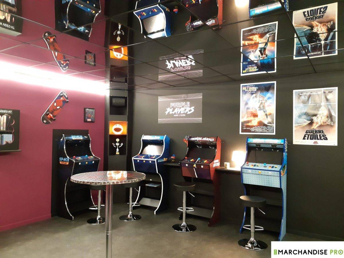 Miroir en dalle faux plafond