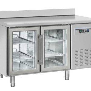 Desserte Murale Snack 2 Portes Vitrées Positive / Roulettes -SRG 2200