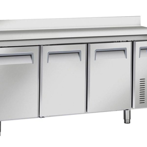 Desserte Murale Gastro 3 Portes Pleines Négative / Roulettes - QN 3200