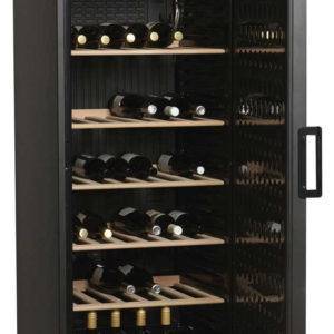 Cave à Vin Porte Pleine Laquée Noire 372 Litres - CPP 1380-I
