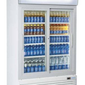 Armoire Réfrigérée Positive 1000 Litres Double Portes Vitrées - DC 1000S