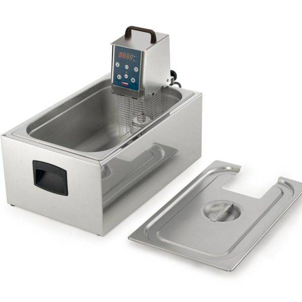 Cuve GN 1/1 en Acier Inox avec Couvercle - Pour Softcooker Y09