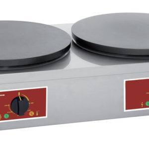 Crêpière Électrique Double 2 Plaques Rondes CDE 400