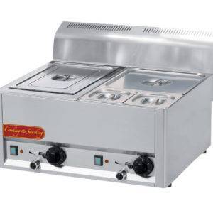 Bain-Marie Électrique à Poser 2 Cuves GN1/1 - BM 60 EL