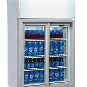 Mini Vitrine Réfrigérée 2 Portes Coulissantes Avec Canopy - DC 85 S