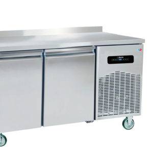 Desserte Réfrigérée Murale Snack 2 Portes sur Roulettes - ZSN2-A-W