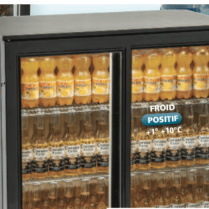 Arrière-bar réfrigéré 2 portes vitrées