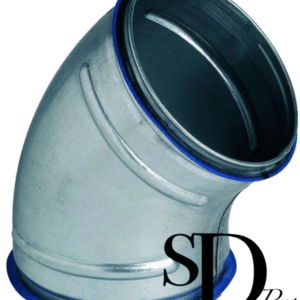 Coude galvanisé 45 à joints